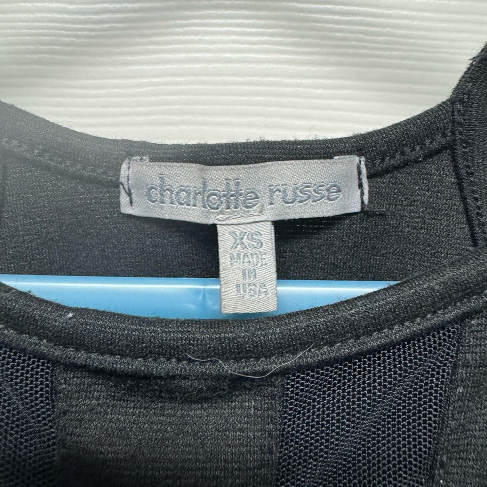 Charlotte Russe Black Bodysuit Top with Sleeveless Design - Picture 4 of 9